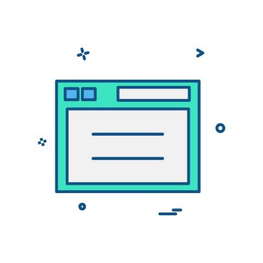 Web yerleşim simgesi tasarım vektörü