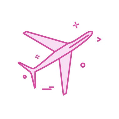 Uçak simgesi tasarım vektörü