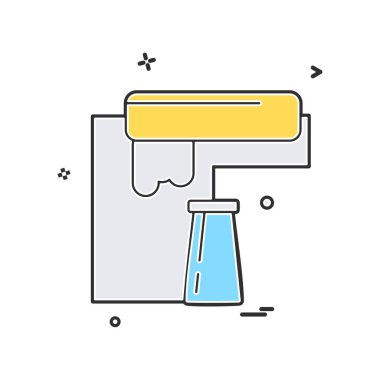  boya silindiri simge vektör tasarımı tasarlamak