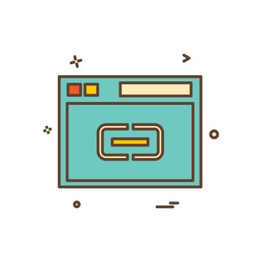 Web yerleşim simgesi tasarım vektörü