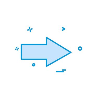 Ok simgesi tasarım vektörü