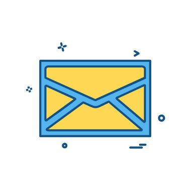 İleti simge tasarlamak vektör