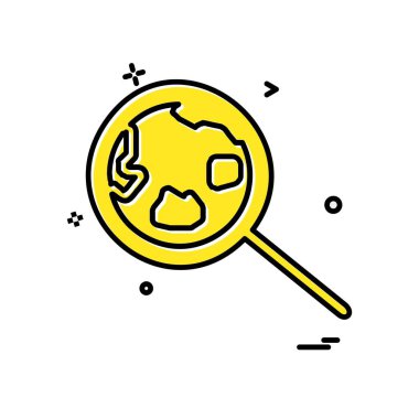 Arama simge tasarlamak vektör