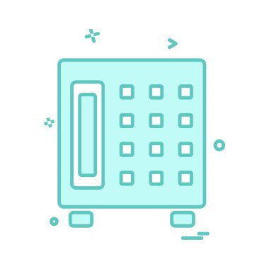 Güvenli simge tasarlamak vektör 