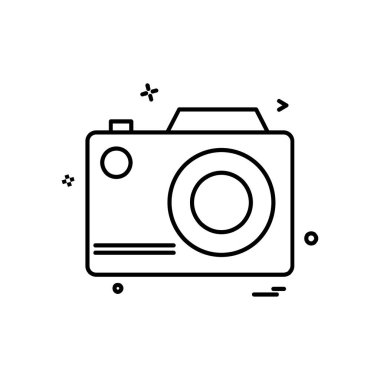 Kamera simgesi tasarım vektörü