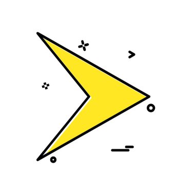 Sağ ok simge tasarlamak vektör