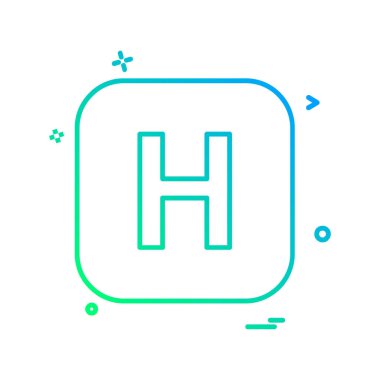 İngilizce alfabe simge tasarlamak vektör 