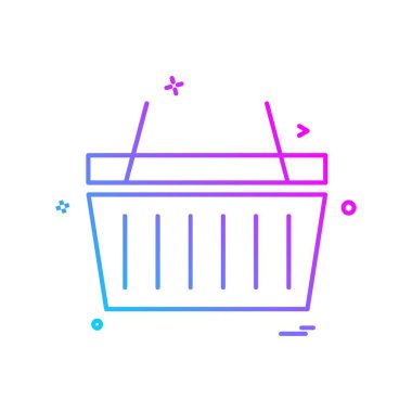 Sepet simge tasarlamak vektör