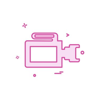 Kamera simgesi tasarım vektörü