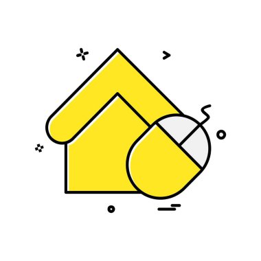 Ev simgesi tasarım vektörü