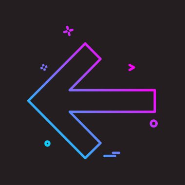 Ok simgesi tasarım vektörü