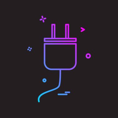 power Plug simge tasarım vektörü