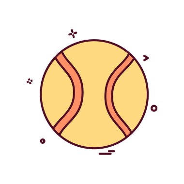 Temel topu simge tasarlamak vektör