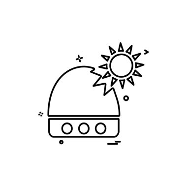 Web sitesi simgesi tasarım, renkli vektör çizim