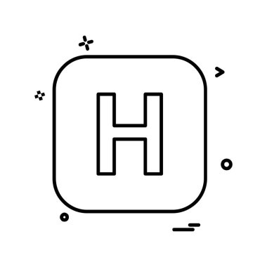 İngilizce alfabe simge tasarlamak vektör 