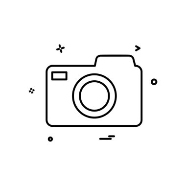 Kamera simgesi tasarım vektörü