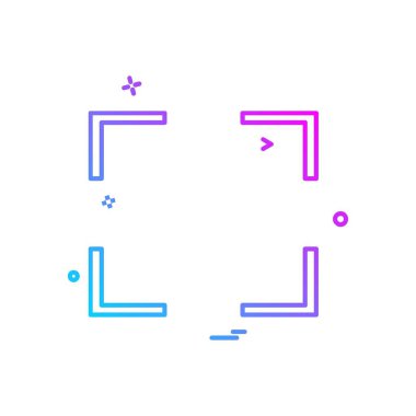 Simge tasarım vektörüne odaklan