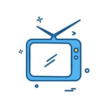 TV simgesi tasarım vektörü