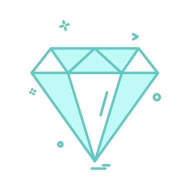 Elmas simgesi tasarım vektörü 