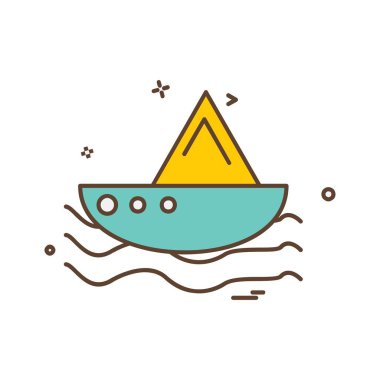 Yüzme simgesi tasarım vektörü