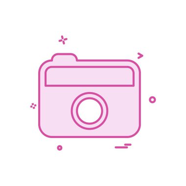 Kamera simgesi tasarım vektörü