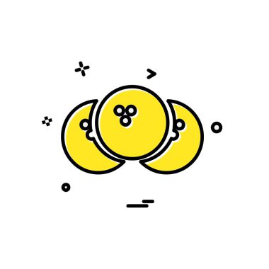 Topu simge tasarlamak vektör