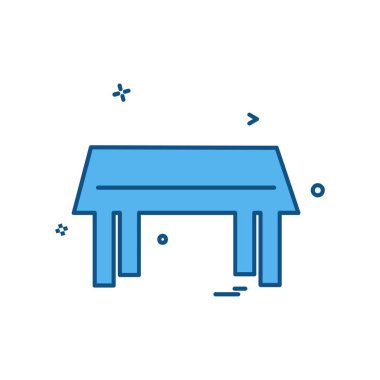 Ev mobilyası ikon tasarım vektörü