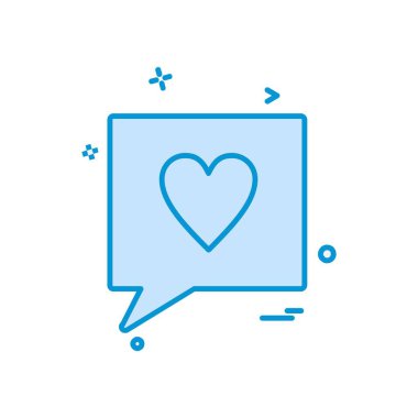 Aşk simge tasarlamak vektör