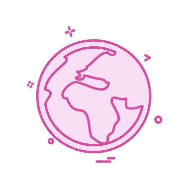 Küre simge tasarlamak vektör