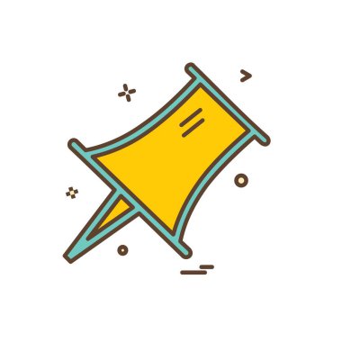 PIN düz simge vektör çizim 