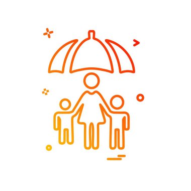 Hasta simgesi tasarım vektörü