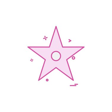 Yıldız simgesi tasarlamak vektör 