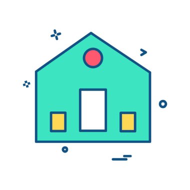 Ev simgesi tasarım vektörü