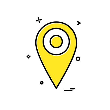 Navigasyon simgesi tasarım vektörü