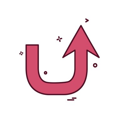 Ok simgesi tasarım vektörü