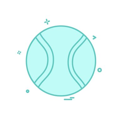 Temel topu simge tasarlamak vektör