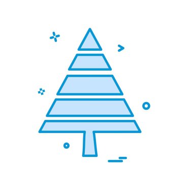 Noel ağacı simge tasarlamak vektör