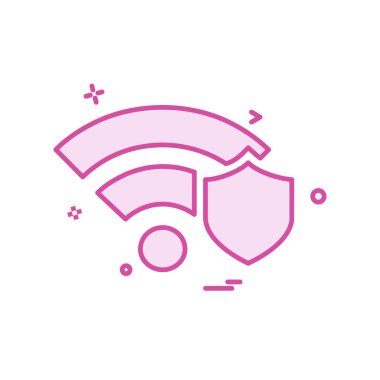 Wifi simge tasarım vektörü