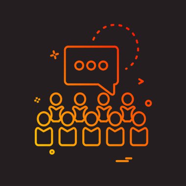 İleti simge tasarlamak vektör