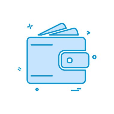 m-cüzdan simgesi tasarım, vektör çizim