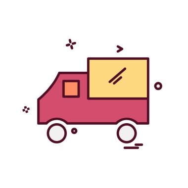 Kamyon simgesi tasarım vektörü