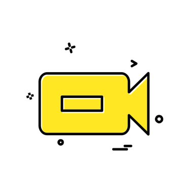 Kamera simgesi tasarım vektörü