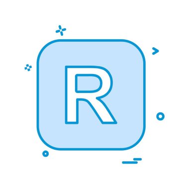 İngilizce alfabe simge tasarlamak vektör 