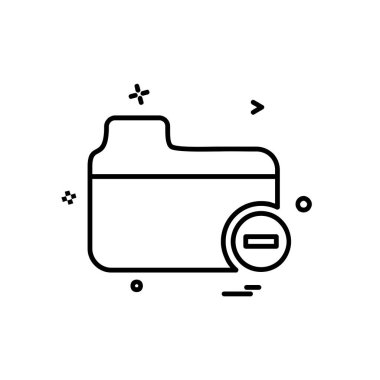 Klasör simgesi tasarım vektör illustr