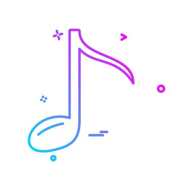 Müzik simge tasarlamak vektör