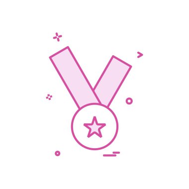 madalya simge tasarlamak vektör 