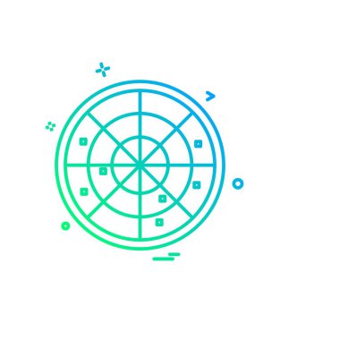 Hedef simge tasarlamak vektör