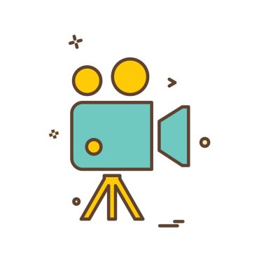 Kamera simgesi tasarım vektörü