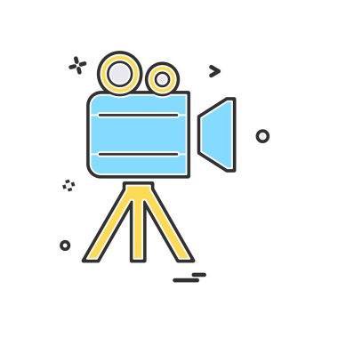 Kamera simgesi tasarım vektörü