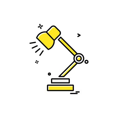 Masa lambası simge tasarlamak vektör 